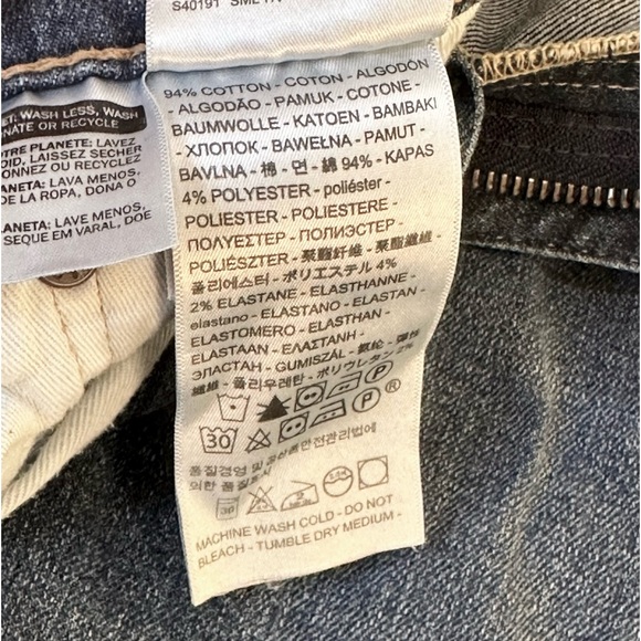 🌟HP🌟Levi’s Premium 510 Skinny Medium Blue Denim Jeans 30 x 32 Sustainably Made - Picture 8 of 10